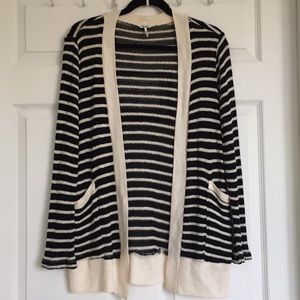 Splendid Striped Knit Cardigan